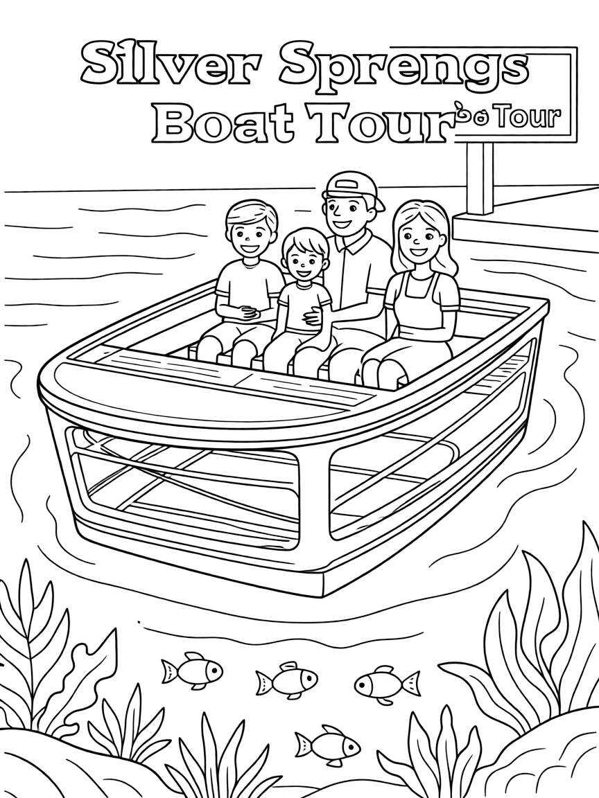 (Florida) Silver Springs glass bottom boat tour