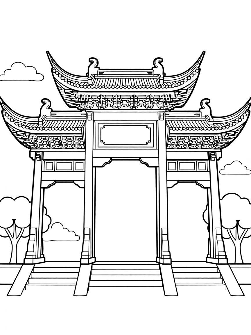 (Shanghai) Traditional Chinese archway