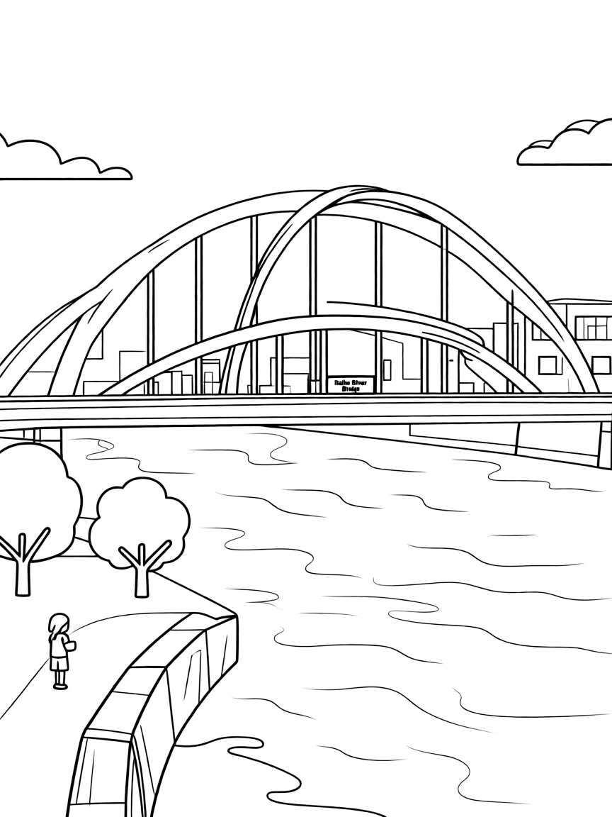 (Tianjin) Haihe River with bridges