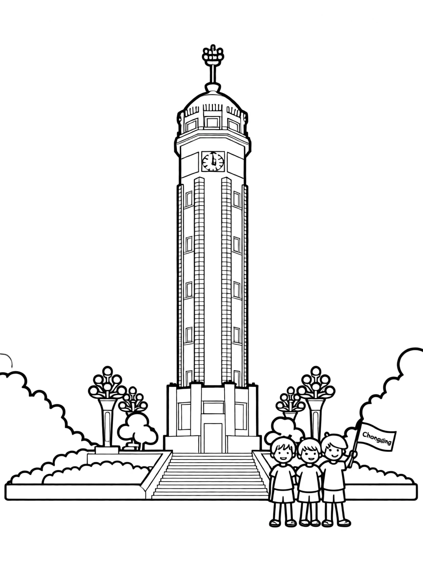 (Chongqing) Jiefangbei monument tower