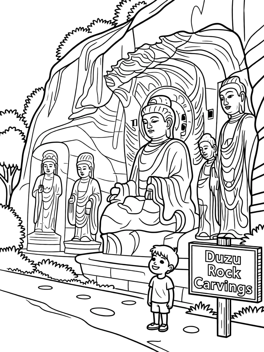 (Chongqing) Dazu Rock Carvings cliff sculptures