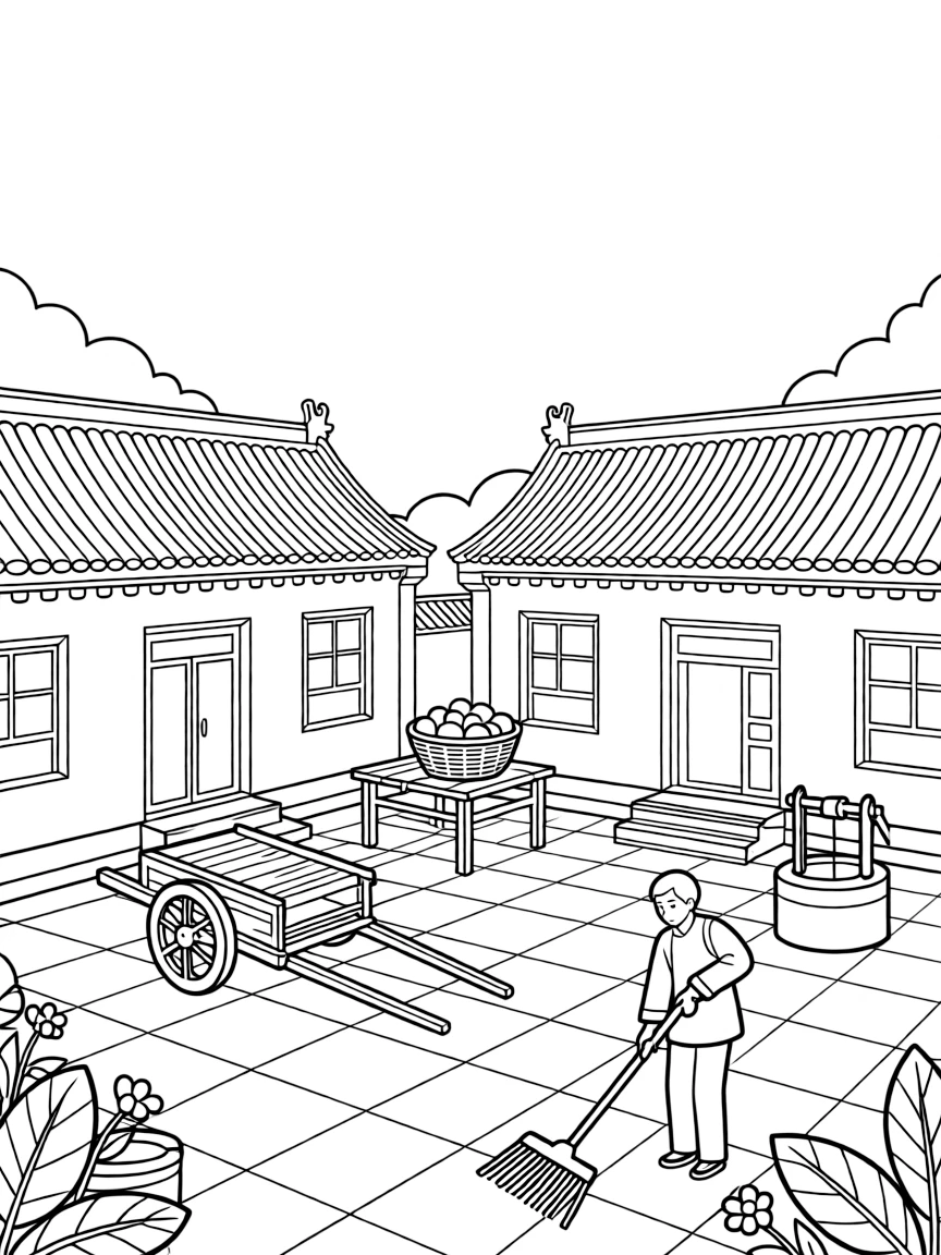 (Hebei) Traditional Chinese farmhouse courtyard
