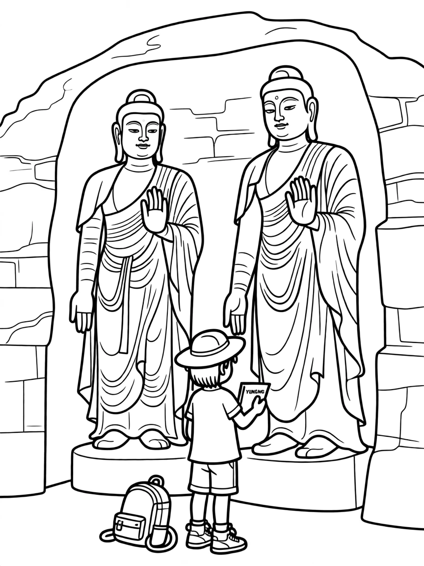 (Shanxi) Yungang Grottoes Buddha cave sculptures