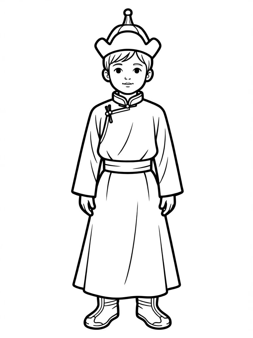 (Inner Mongolia) Traditional Mongolian costume figure
