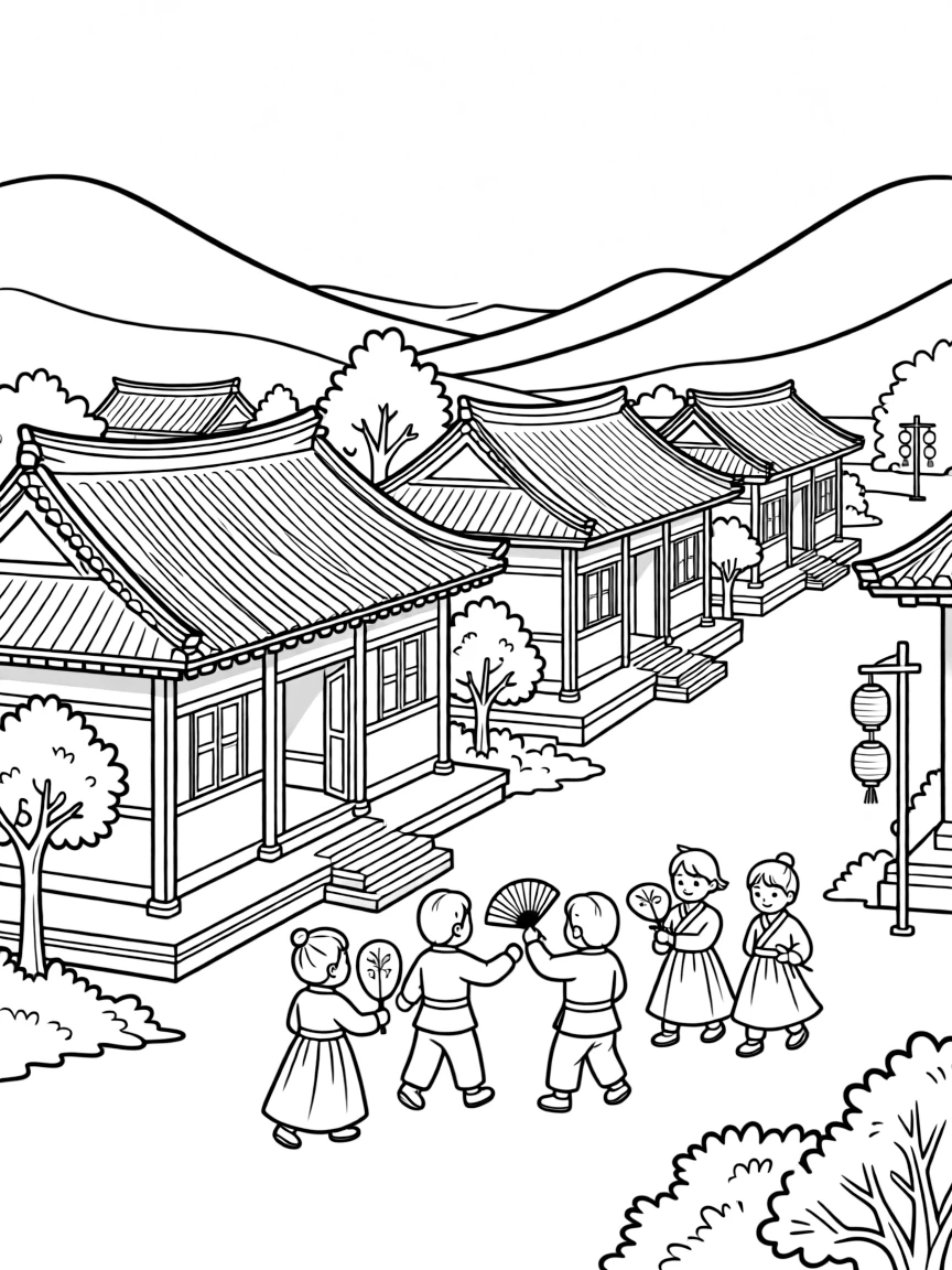 (Jilin) Traditional Korean-Chinese village