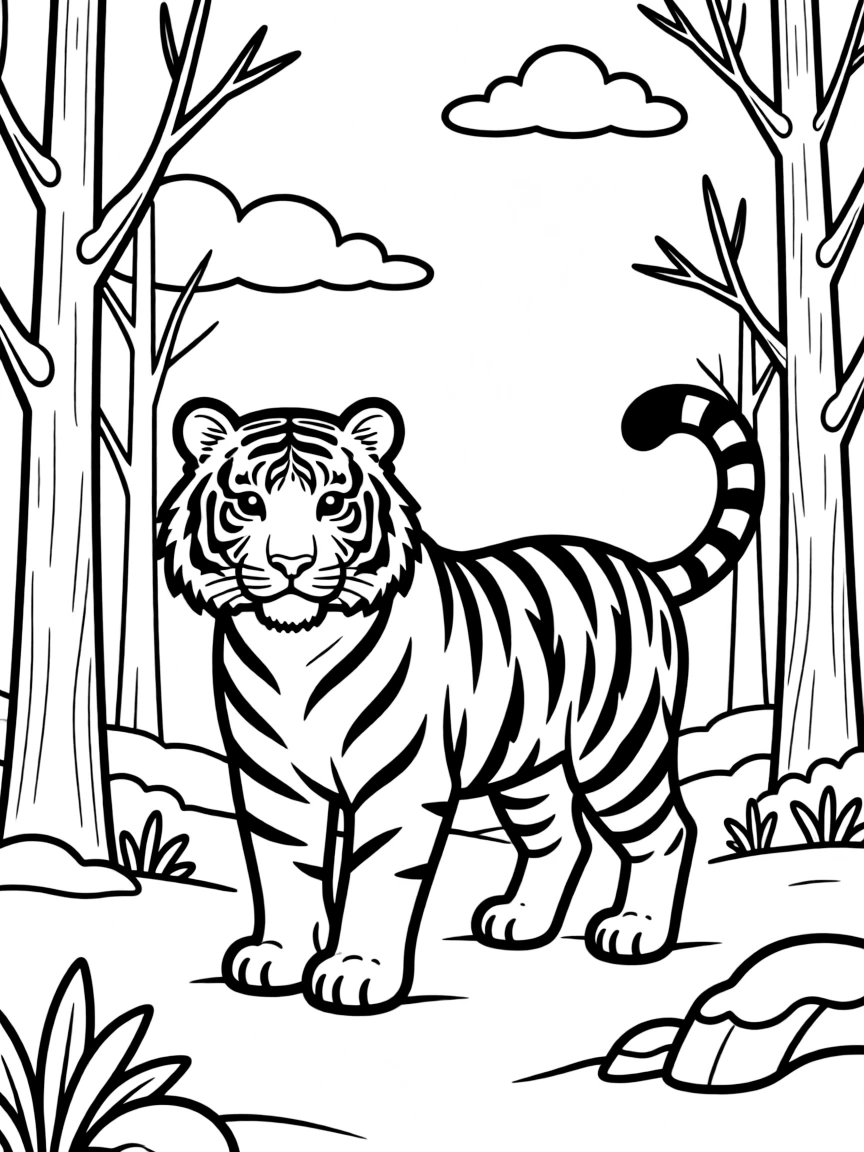 (Heilongjiang) Siberian tiger in snowy forest