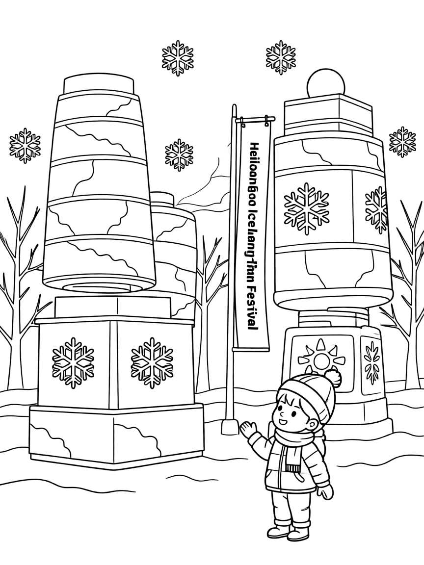 (Heilongjiang) Ice lantern festival decorations