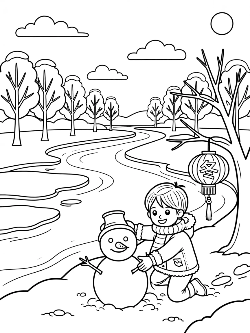 (Heilongjiang) Songhua River winter scene