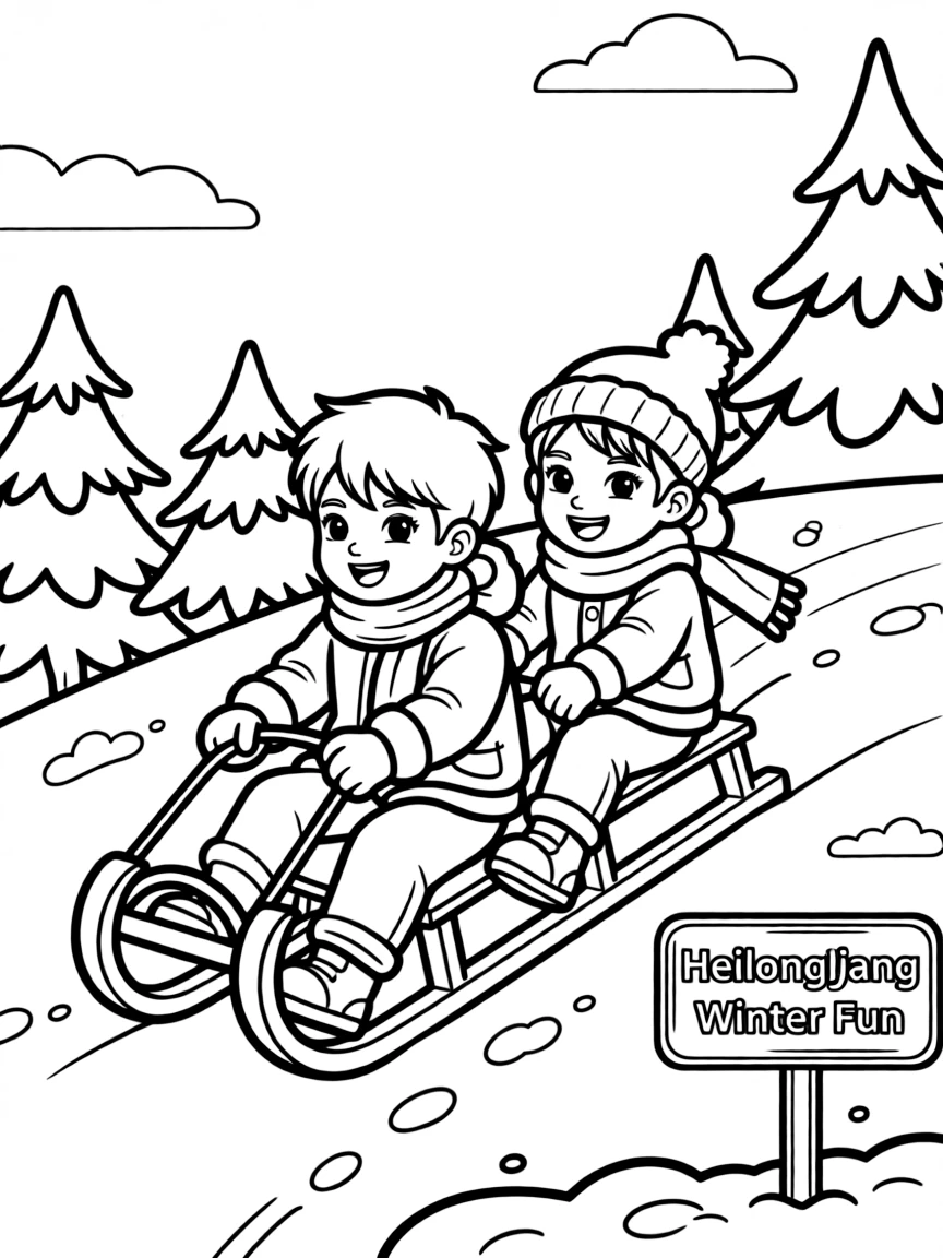 (Heilongjiang) Traditional Chinese sledding activity