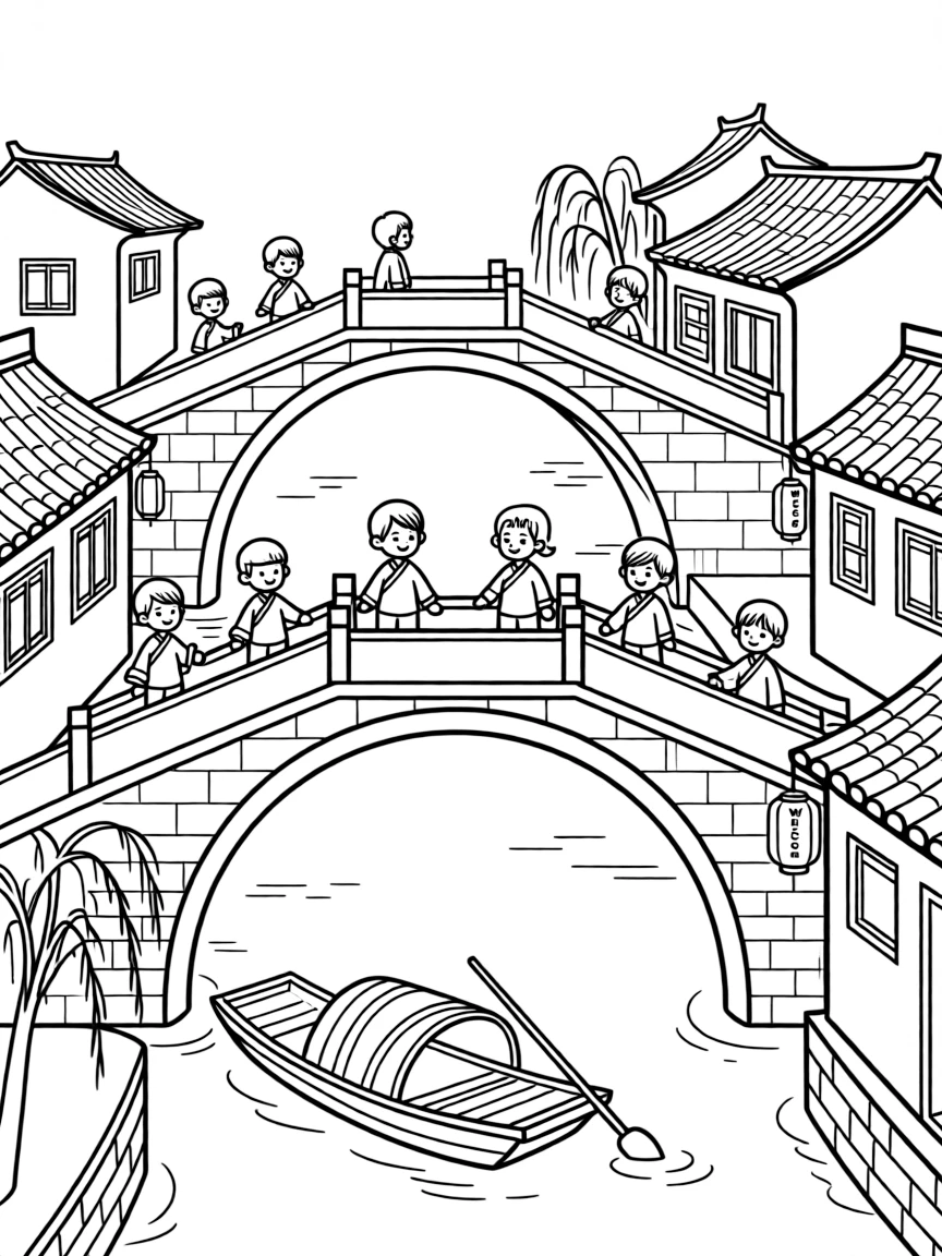 (Jiangsu) Zhouzhuang Water Town with bridges