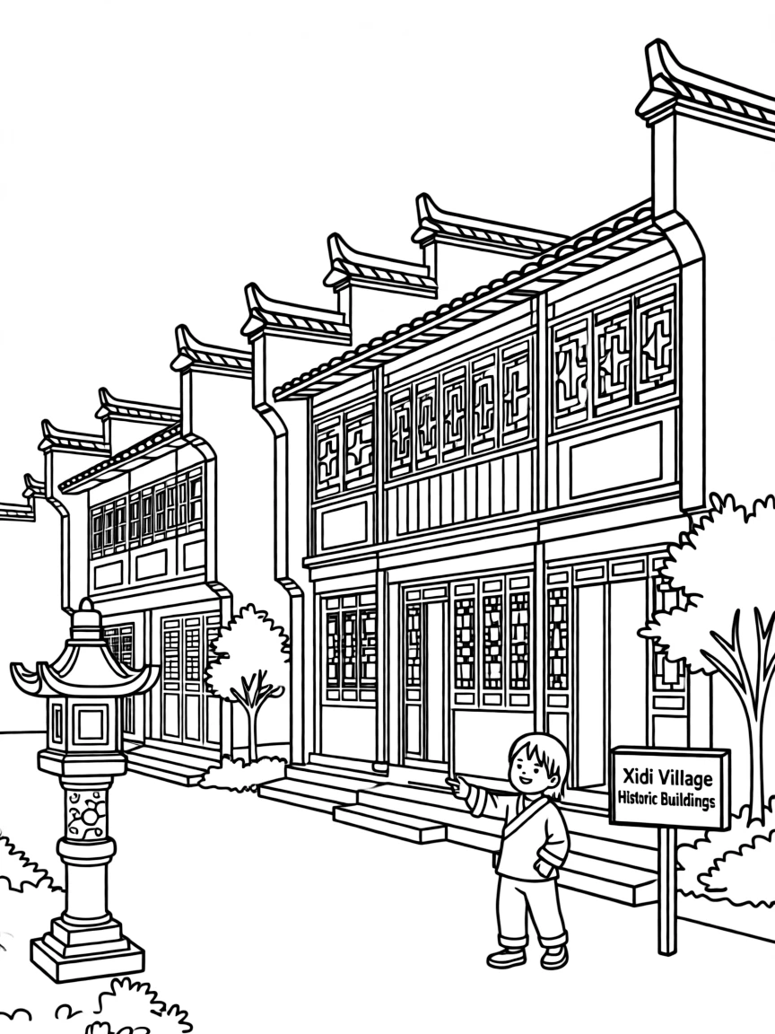(Anhui) Xidi Village historic buildings