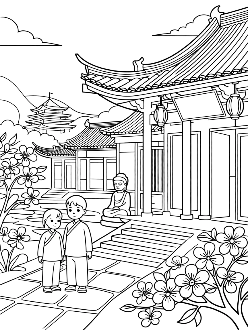 (Anhui) Mount Jiuhua Buddhist temples