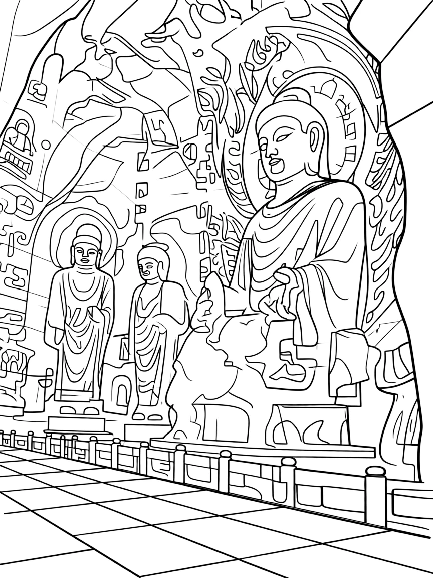 (Henan) Longmen Grottoes Buddha cave sculptures