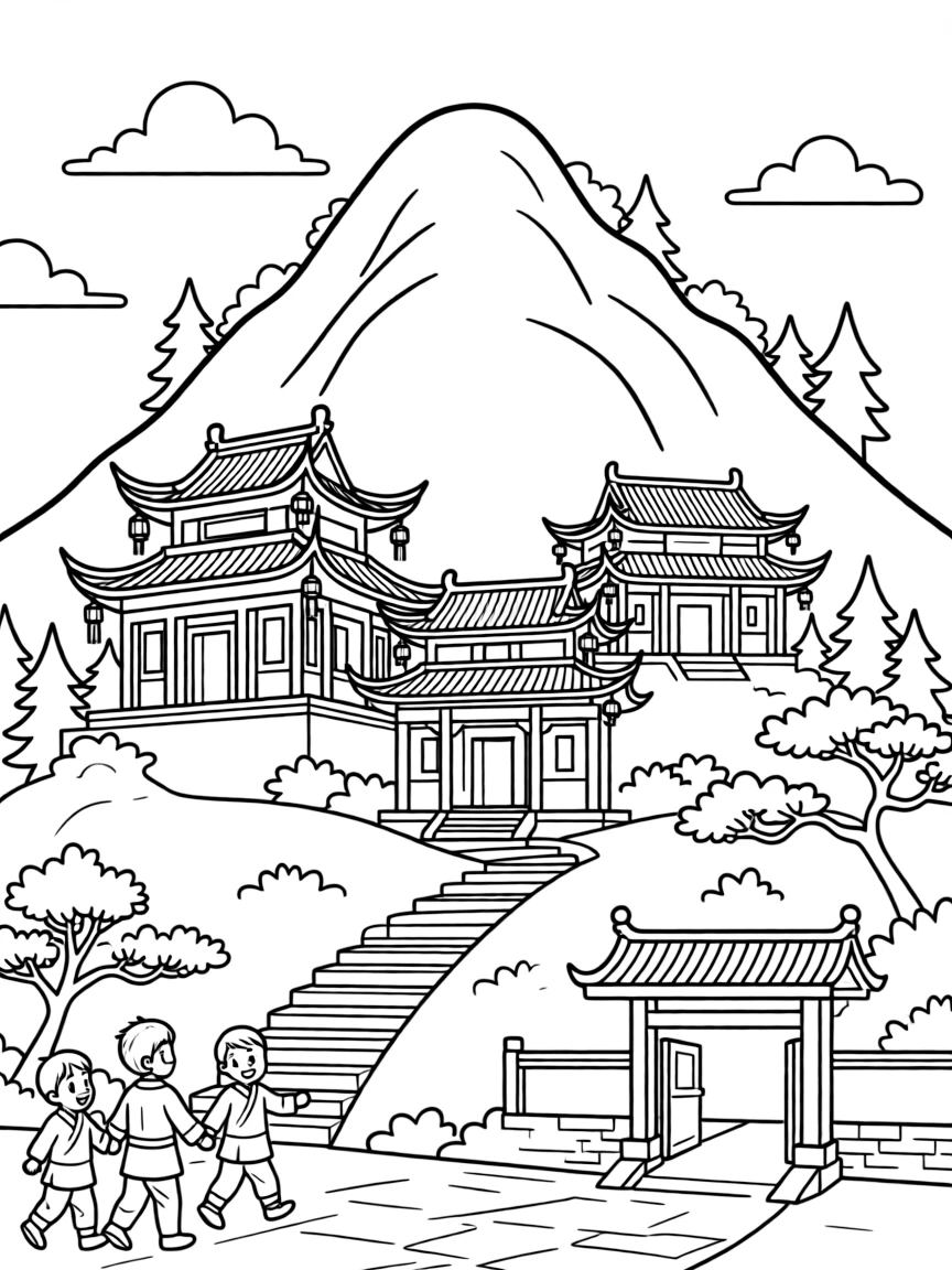 (Henan) Mount Song with Taoist temples