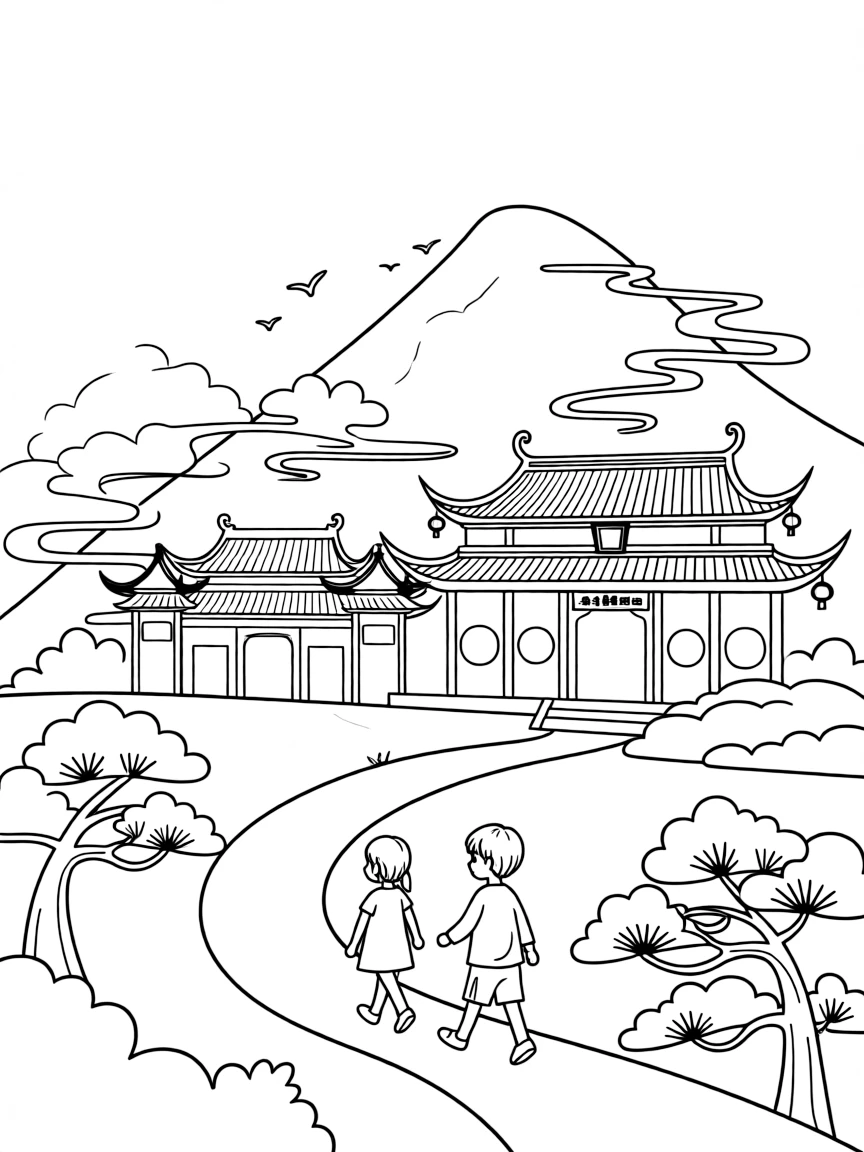 (Hunan) Mount Heng with Taoist temples