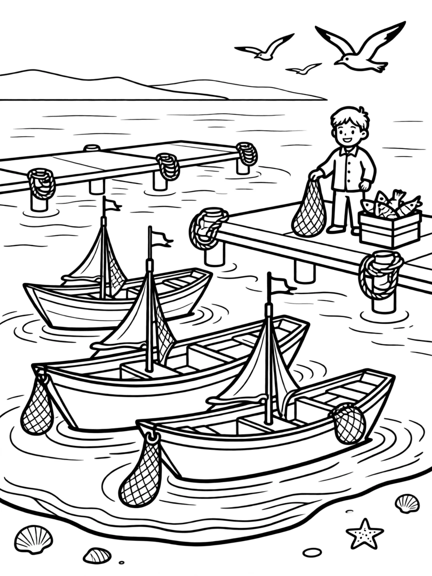 (Hainan) Fishing boats in harbor
