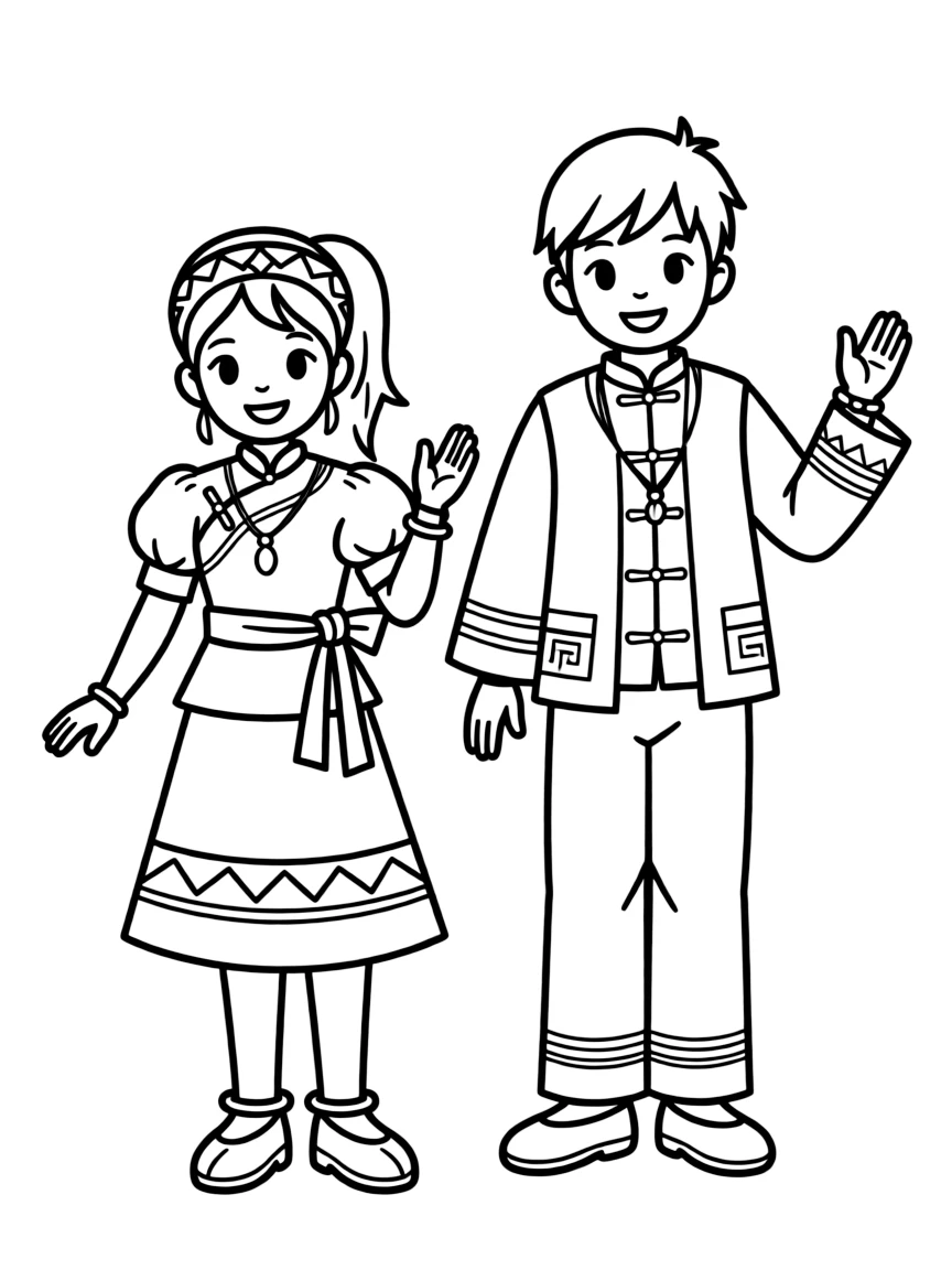 (Hainan) Traditional Li and Miao minority costumes