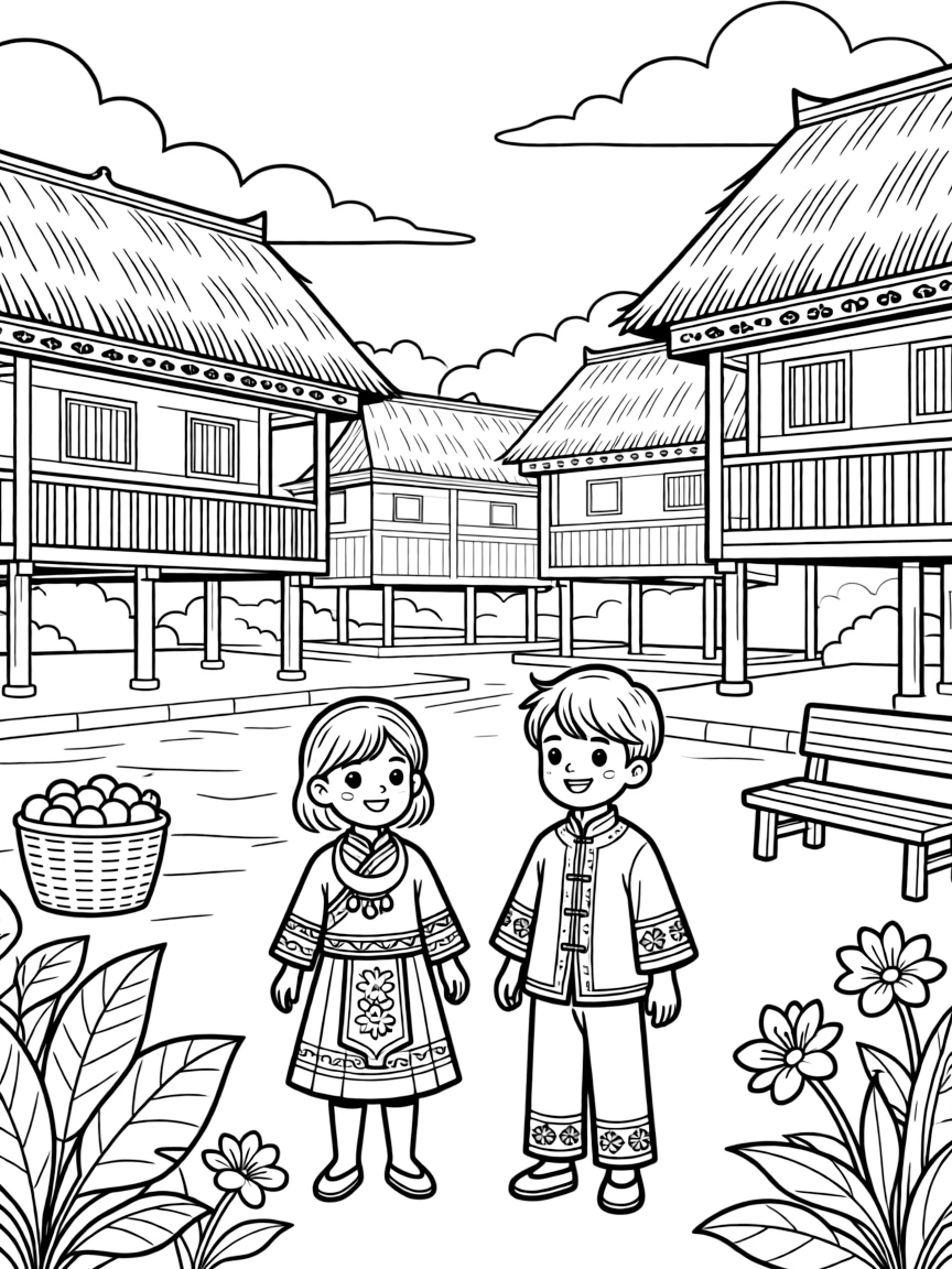 (Guizhou) Traditional Miao minority village