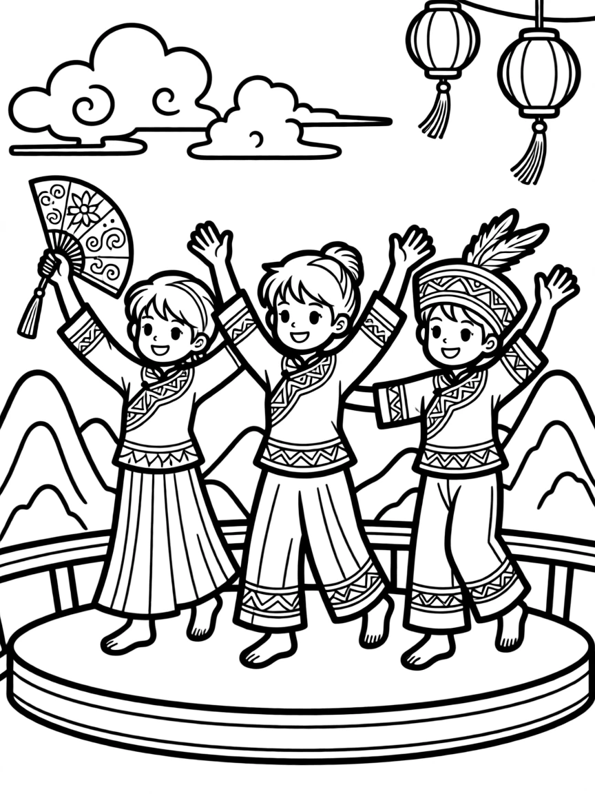 (Yunnan) Traditional minority ethnic dancing