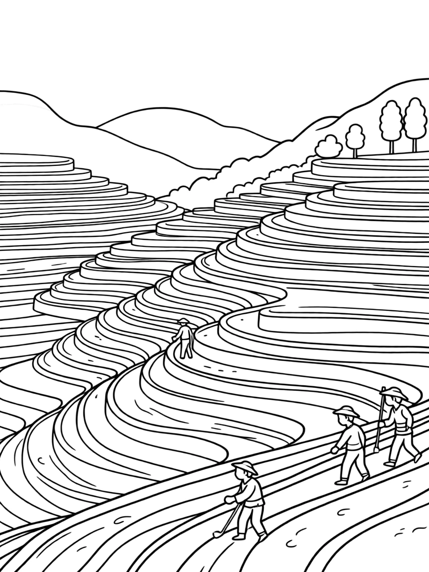(Yunnan) Yuanyang Rice Terraces stepped fields
