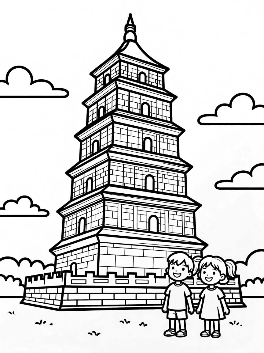(Shaanxi) Big Wild Goose Pagoda tower