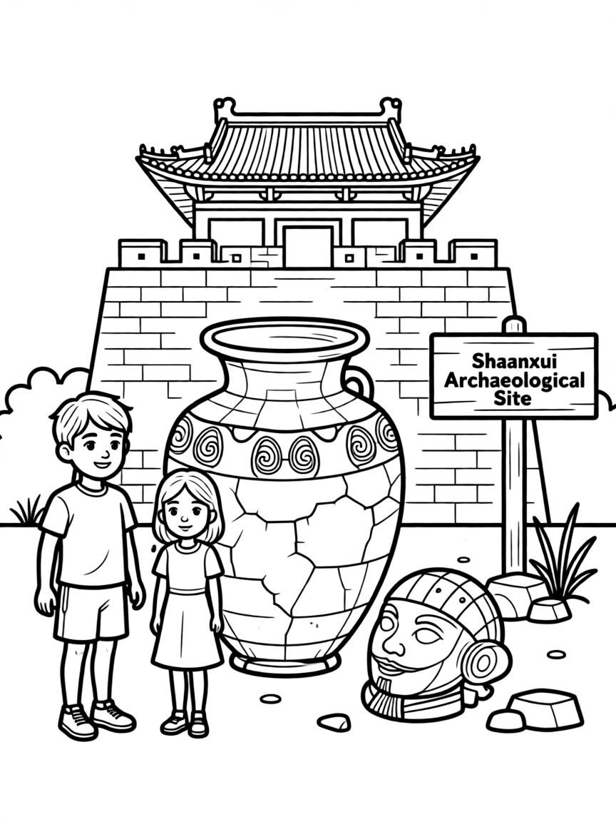 (Shaanxi) Traditional Chinese archaeological site