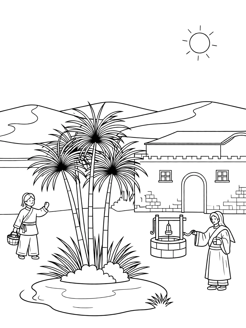 (Gansu) Traditional Chinese desert oasis