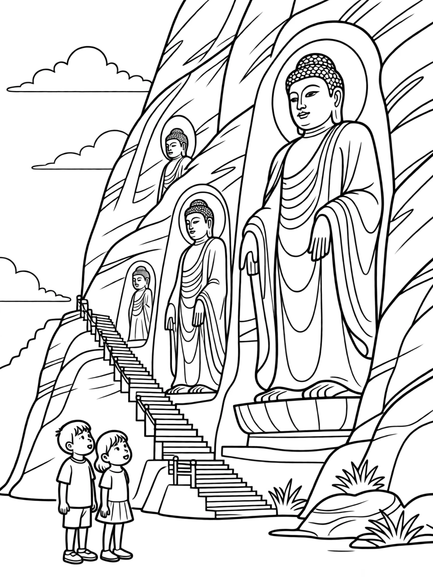 (Gansu) Bingling Temple cliff carvings