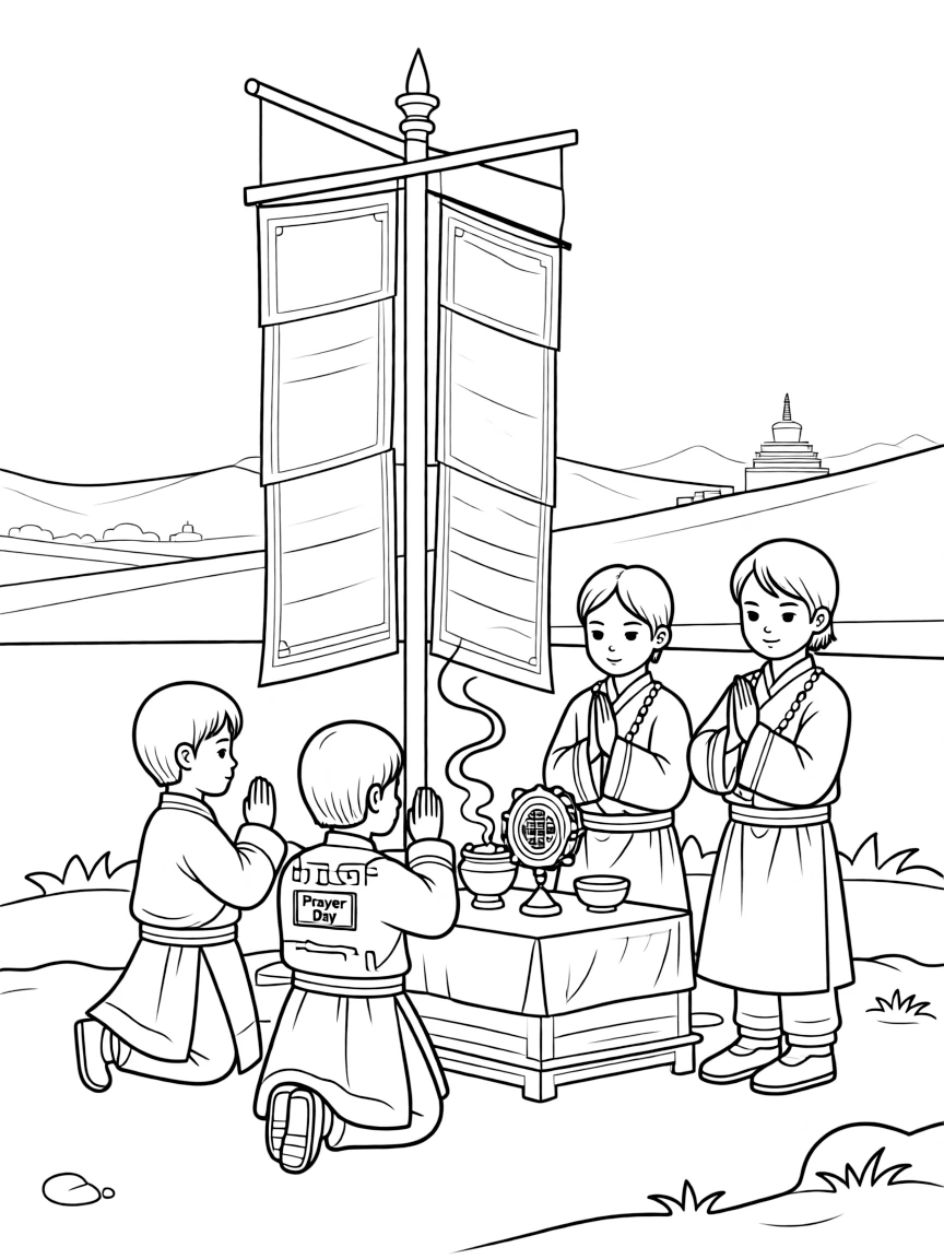 (Qinghai) Traditional Tibetan prayer ceremony