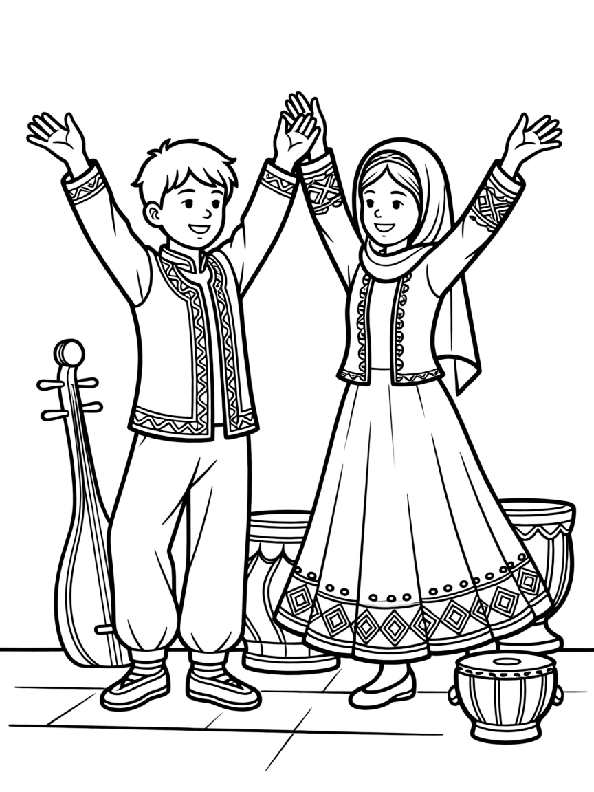 (Xinjiang) Traditional Uyghur minority dancing