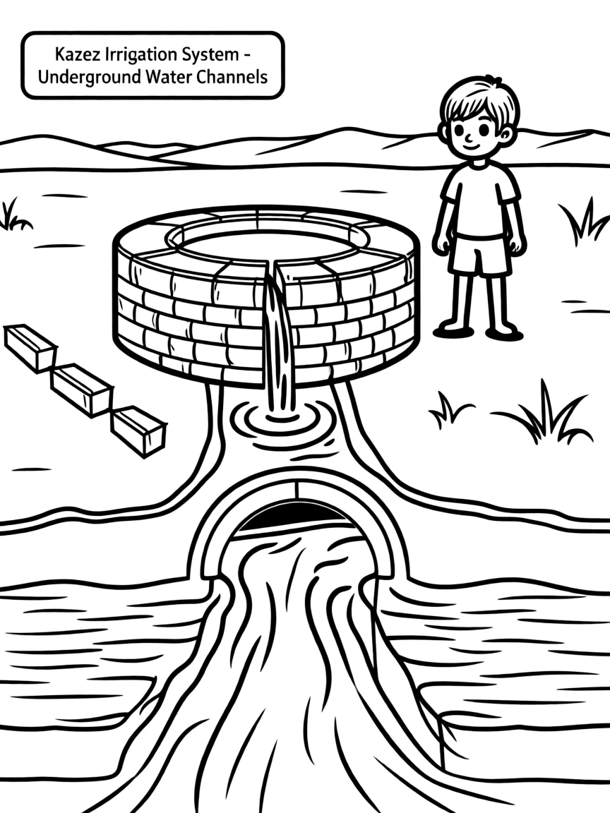 (Xinjiang) Karez irrigation system underground channels