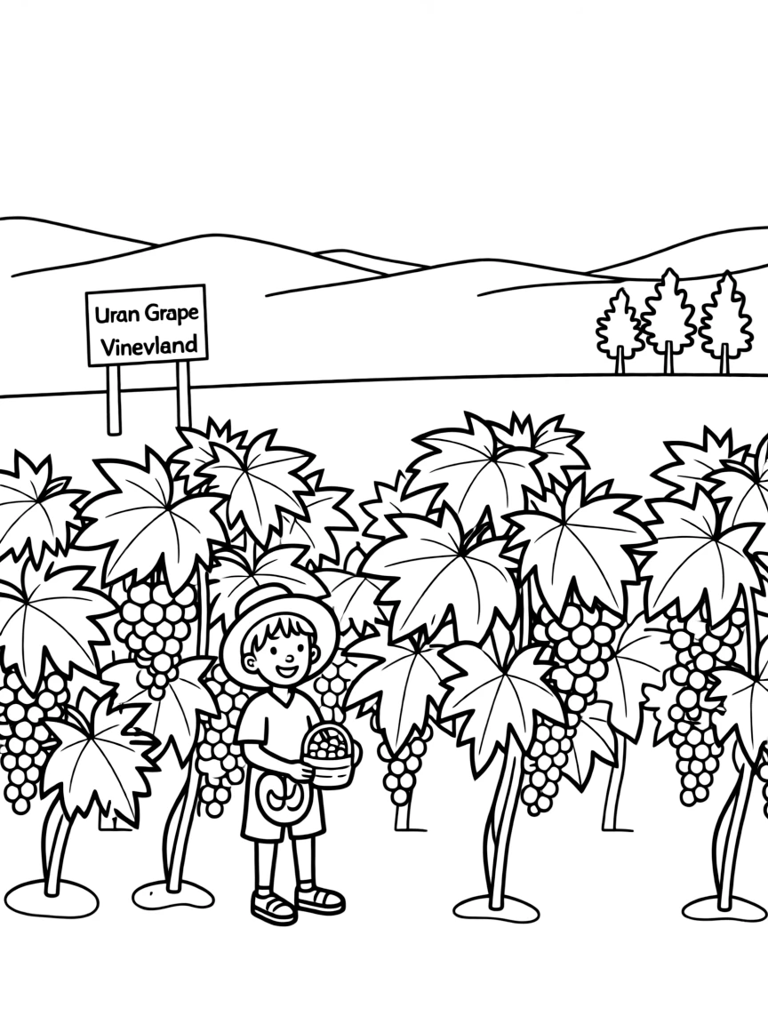 (Xinjiang) Grape vineyard in Turpan