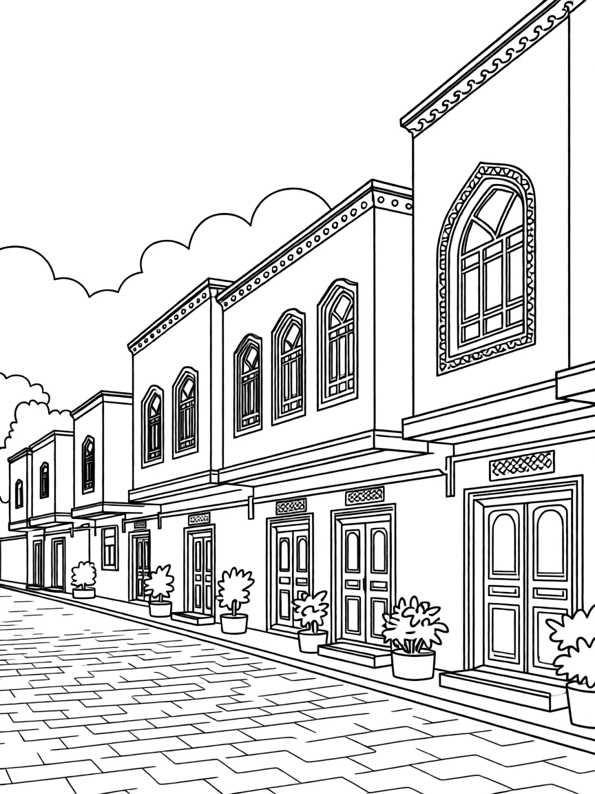 (Xinjiang) Kashgar Old Town traditional buildings