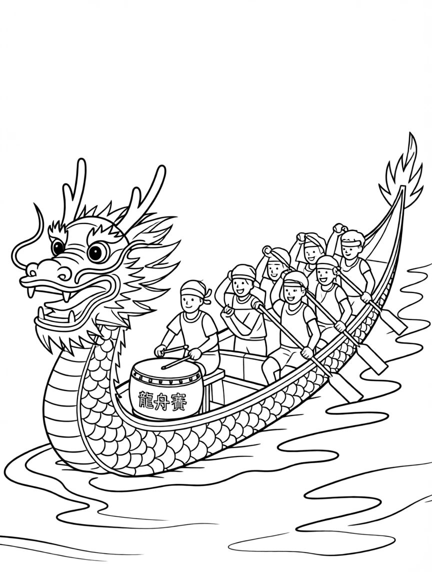 (Hong Kong) Traditional Chinese dragon boat racing