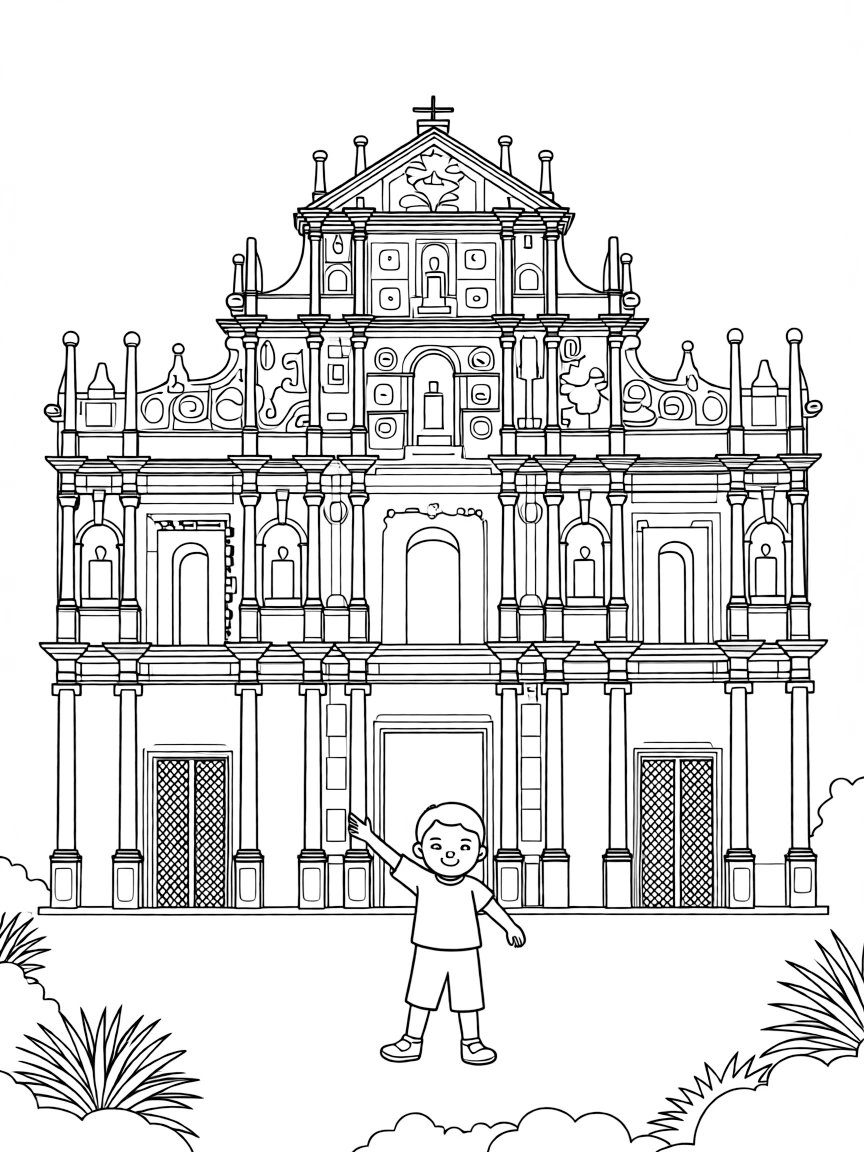 (Macau) Ruins of St. Paul's cathedral facade