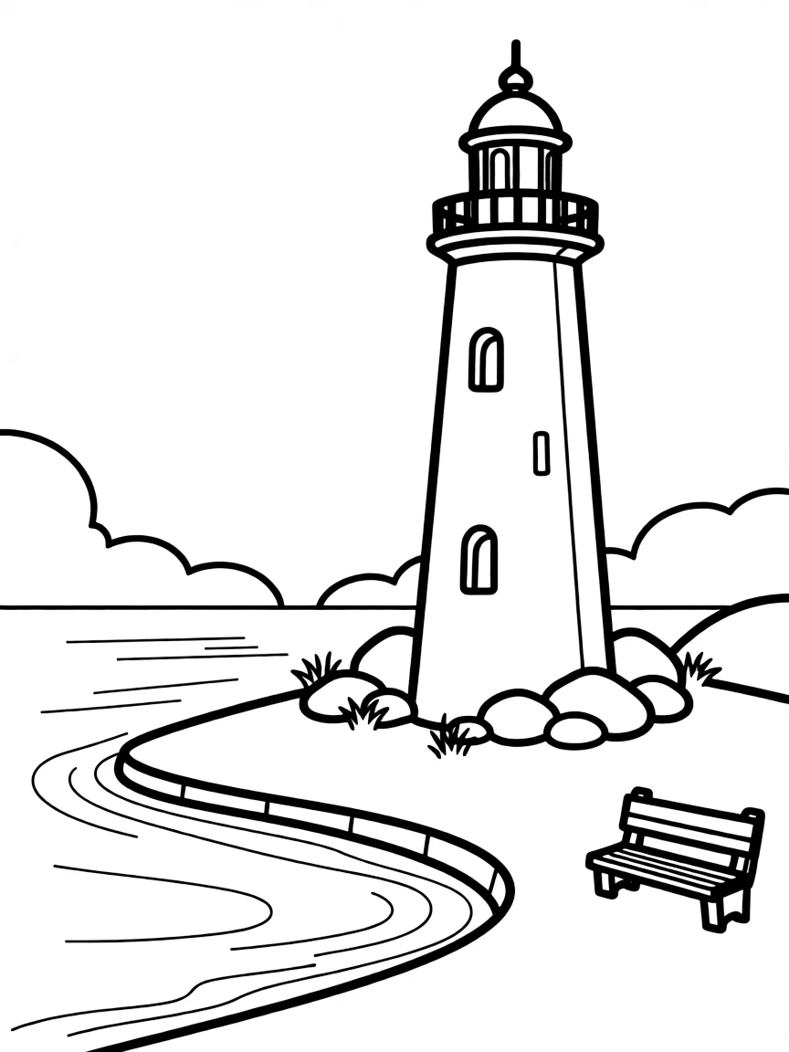 (Macau) Historic lighthouse on peninsula