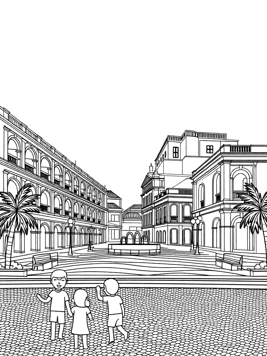 (Macau) Senado Square European-style plaza