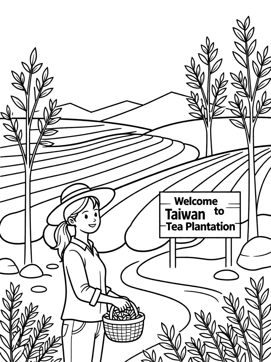 (Taiwan) Traditional Chinese tea plantation
