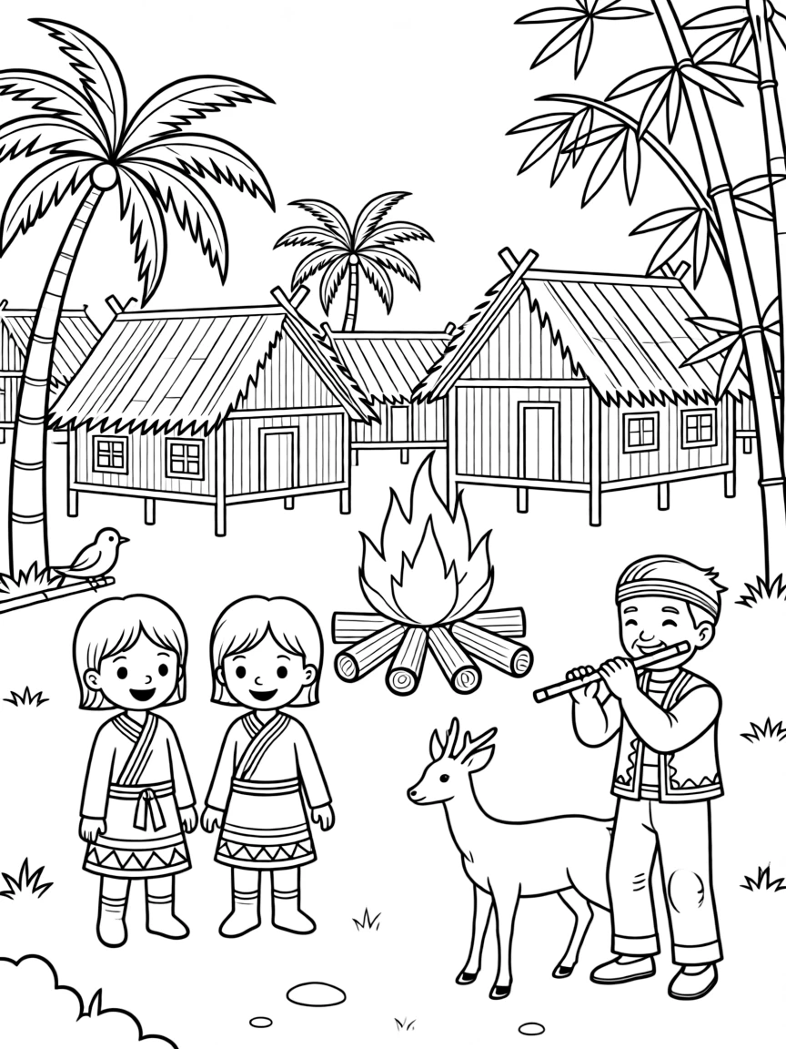 (Taiwan) Traditional aboriginal tribal village