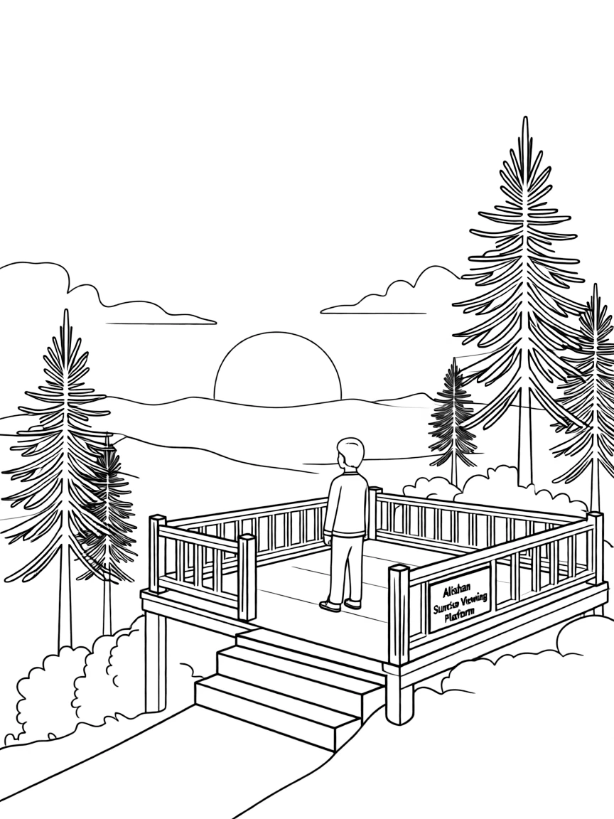 (Taiwan) Alishan sunrise viewing platform
