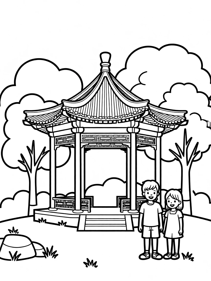(Beijing) Zhongshan Park traditional pavilion