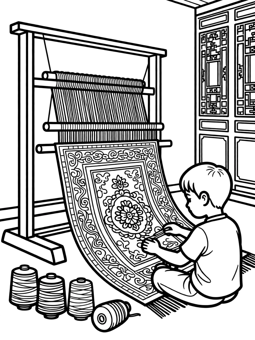 (Tianjin) Traditional Chinese carpet weaving
