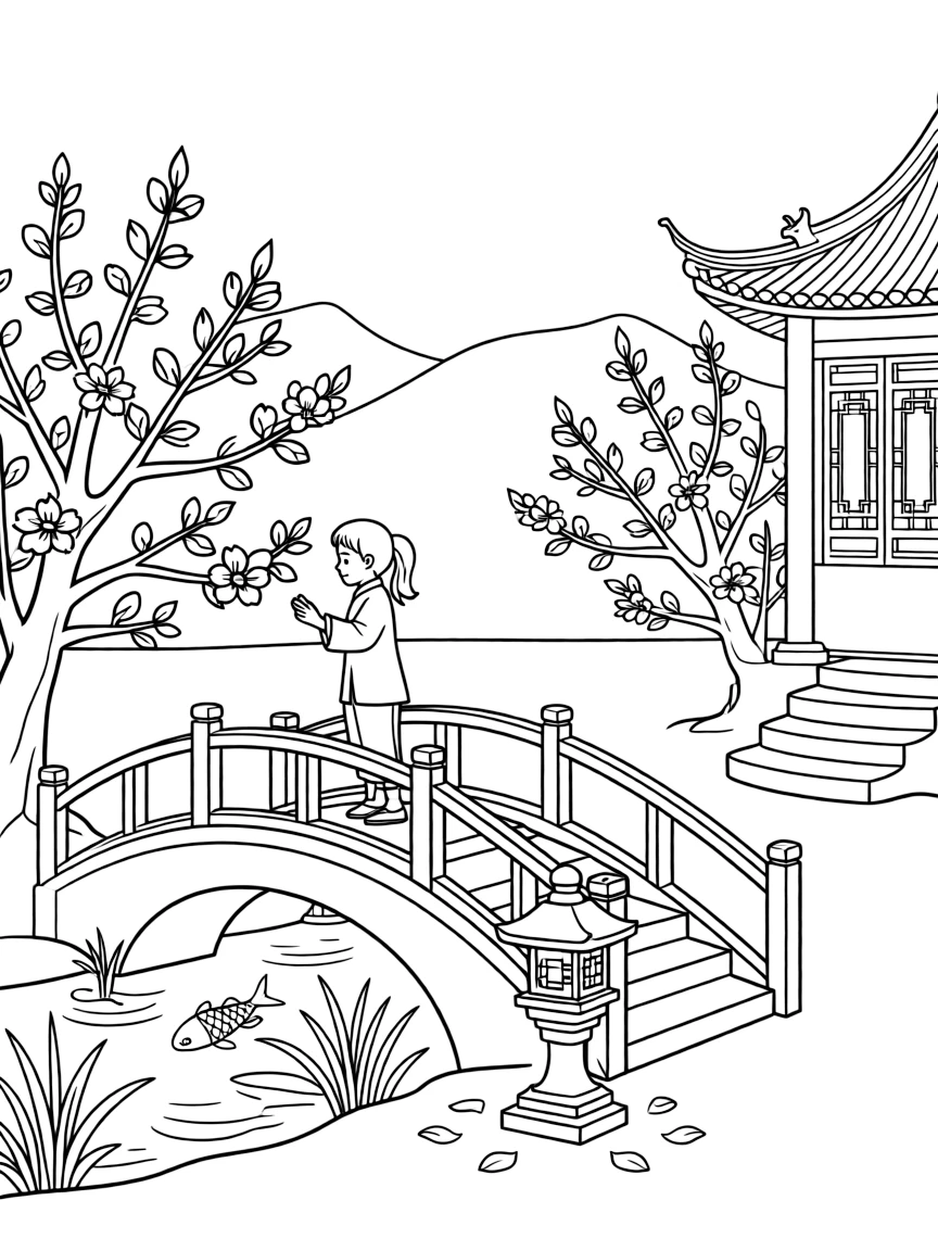 (Hebei) Traditional Chinese peach blossom garden