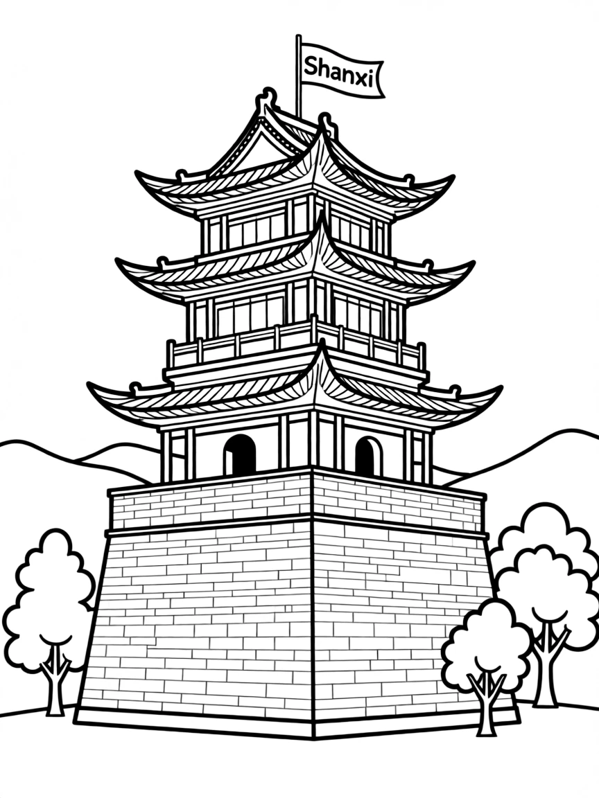 (Shanxi) Ancient Chinese defensive tower