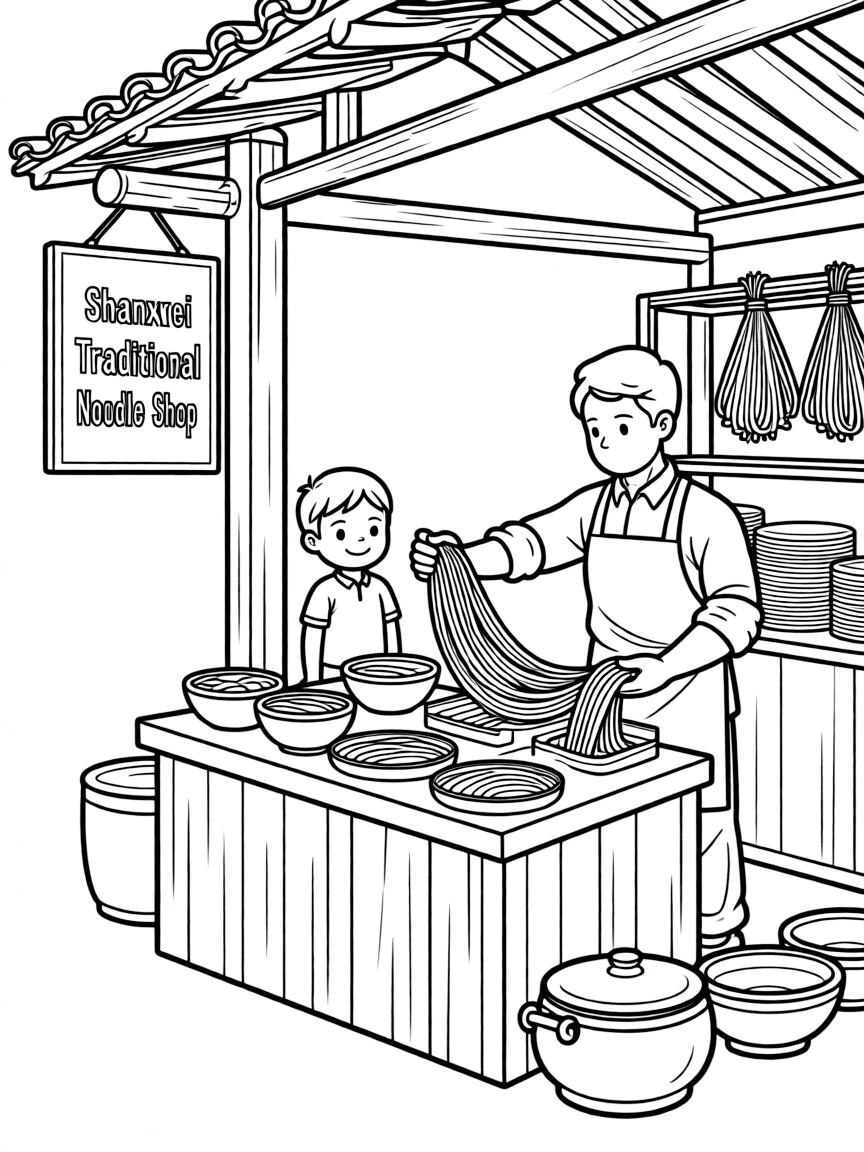 (Shanxi) Traditional Chinese noodle making shop