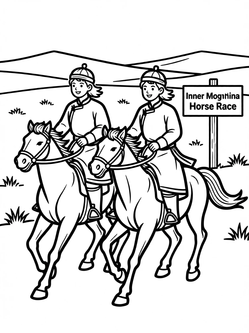 (Inner Mongolia) Traditional Mongolian horse racing