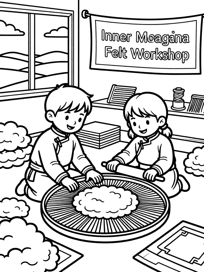 (Inner Mongolia) Traditional felt-making workshop