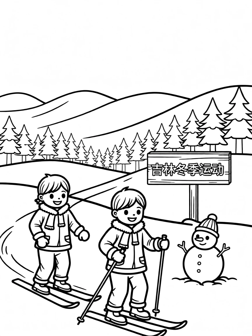 (Jilin) Traditional Chinese winter sports scene