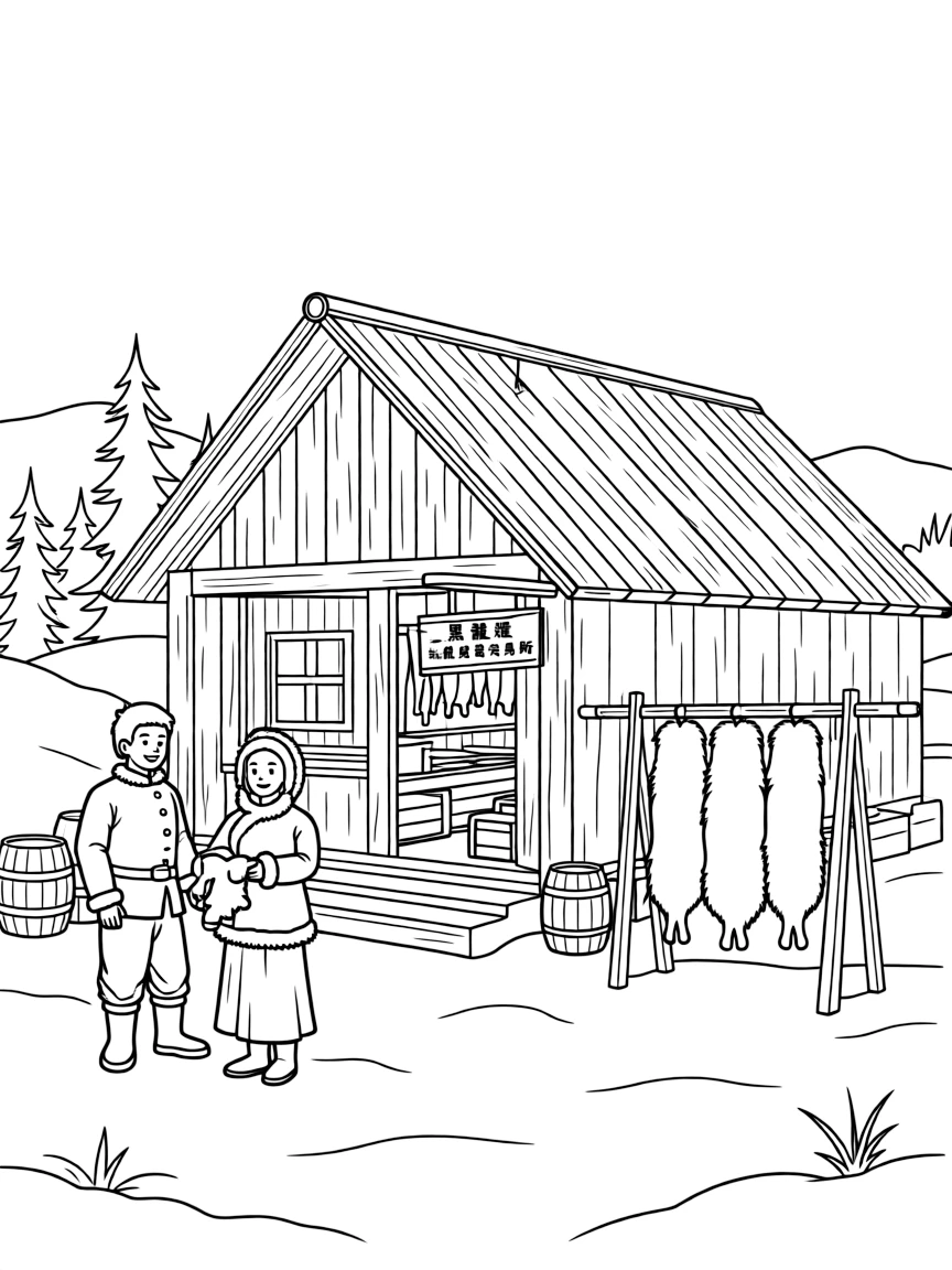 (Heilongjiang) Traditional Chinese fur trading post