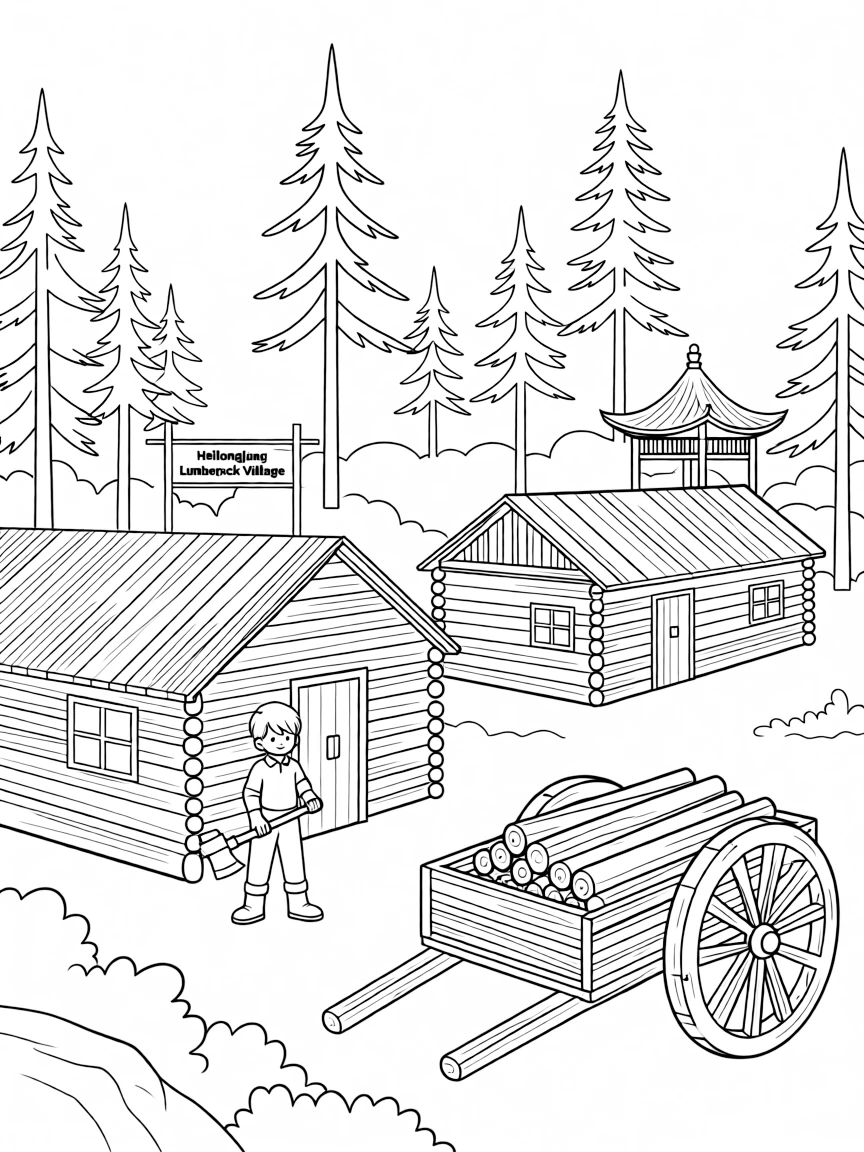 (Heilongjiang) Historic Chinese lumberjack village